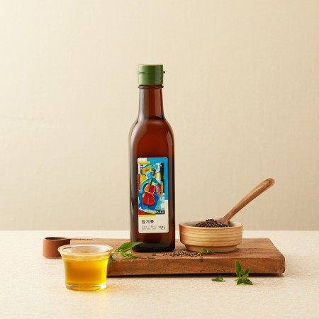 살림농산 국내산 참기름 300ml+들기름 300ml