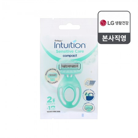 쉬크 인튜이션 컴팩트 휴대용 제모기 2입