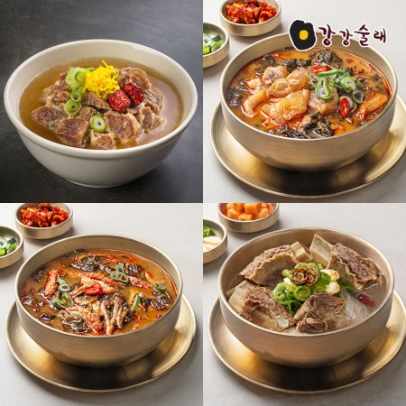 강강술래 뼈없는 갈비탕 600g 4팩